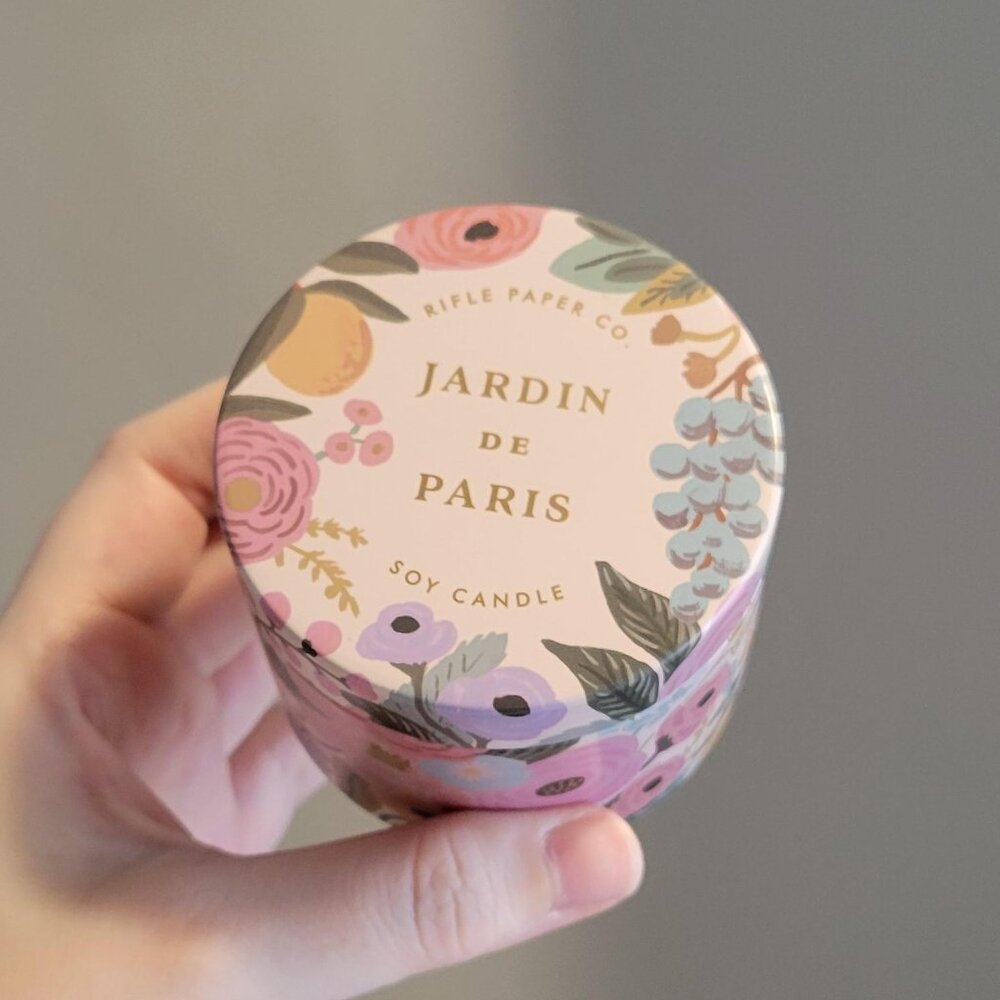 New Rifle Paper Co Jardin de Paris Soy Candle